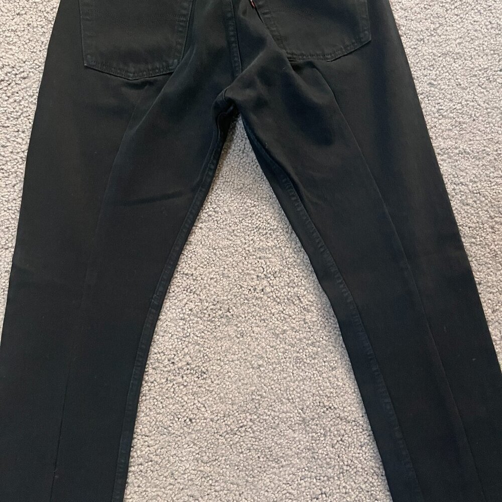 REFORMATION X LEVI'S REPURPOSED UPCYCLED REDESIGNED BLACK JEANS  FITTED  EUC  27 - Picture 7 of 15